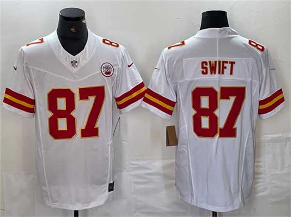 Men's Kansas City Chiefs #87 Taylor Swift White F.U.S.E. Vapor Untouchable Limited Stitched Jersey,We sell and wholesale Men's Kansas City Chiefs #87 Taylor Swift White F.U.S.E. Vapor Untouchable Limited Stitched Jersey on line form chian!